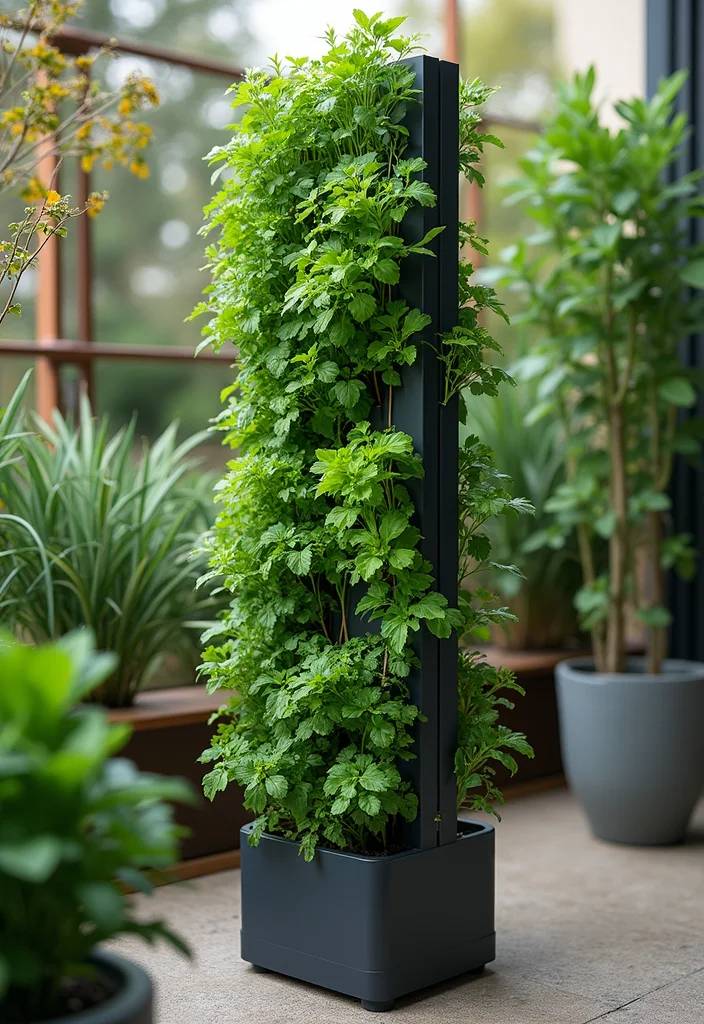 Home Garden Design Small Outdoor: A Functional Guide with 17 Space-Smart Inspirations - 10. Vertical Hydroponic Systems