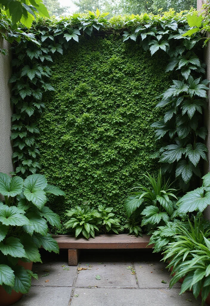 Home Garden Design Small Outdoor: A Functional Guide with 17 Space-Smart Inspirations - 6. Green Walls