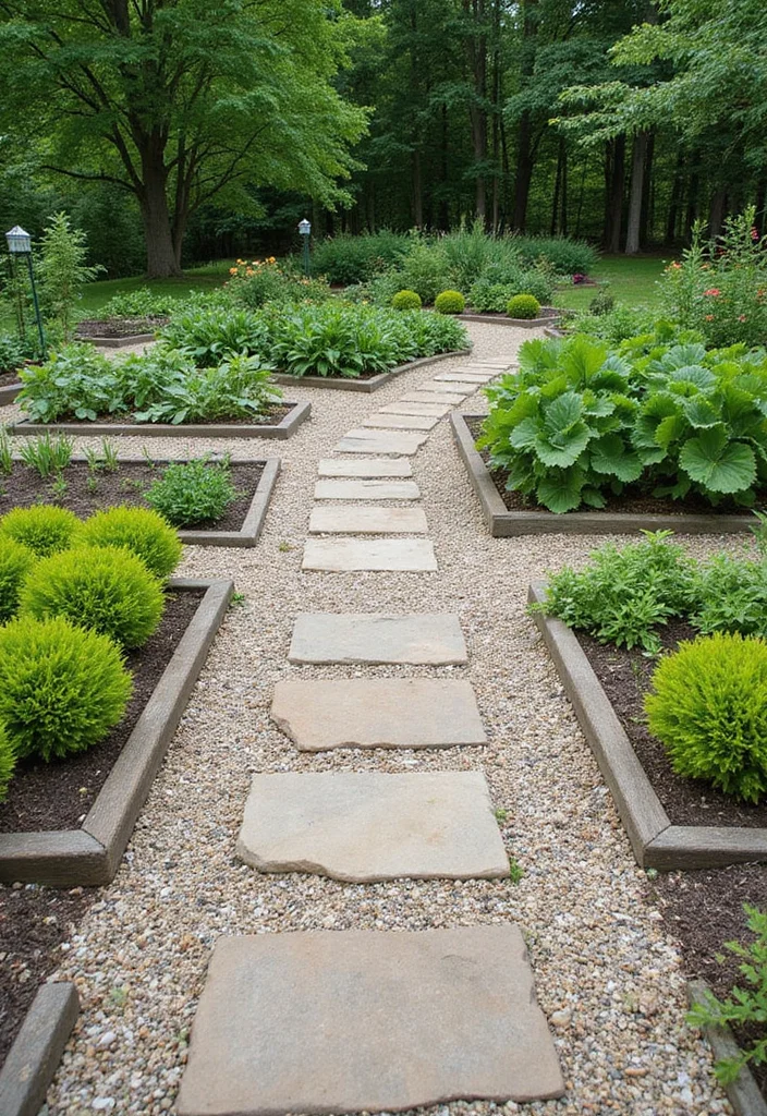 In Ground Vegetable Garden Design: A Productive Guide with 18 Easy-Grow Layout Inspirations - 13. Garden Pathways