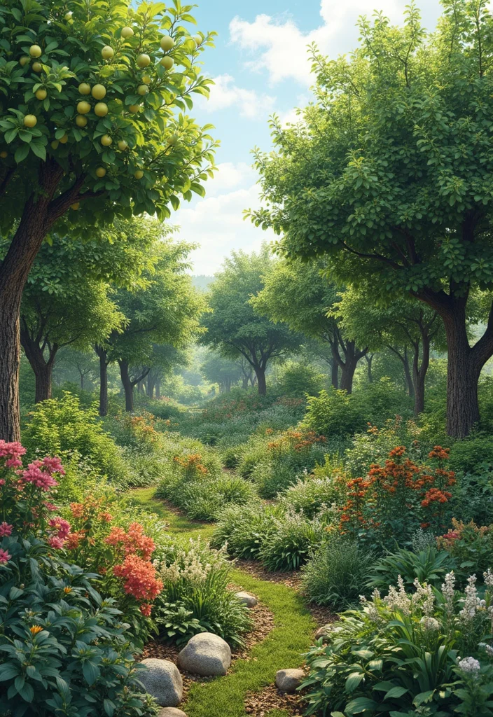 In Ground Vegetable Garden Design: A Productive Guide with 18 Easy-Grow Layout Inspirations - 15. Food Forest Concept