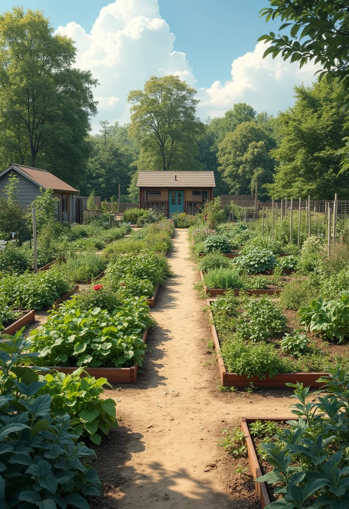 In Ground Vegetable Garden Design: A Productive Guide with 18 Easy-Grow Layout Inspirations - 17. Community Garden Inspiration