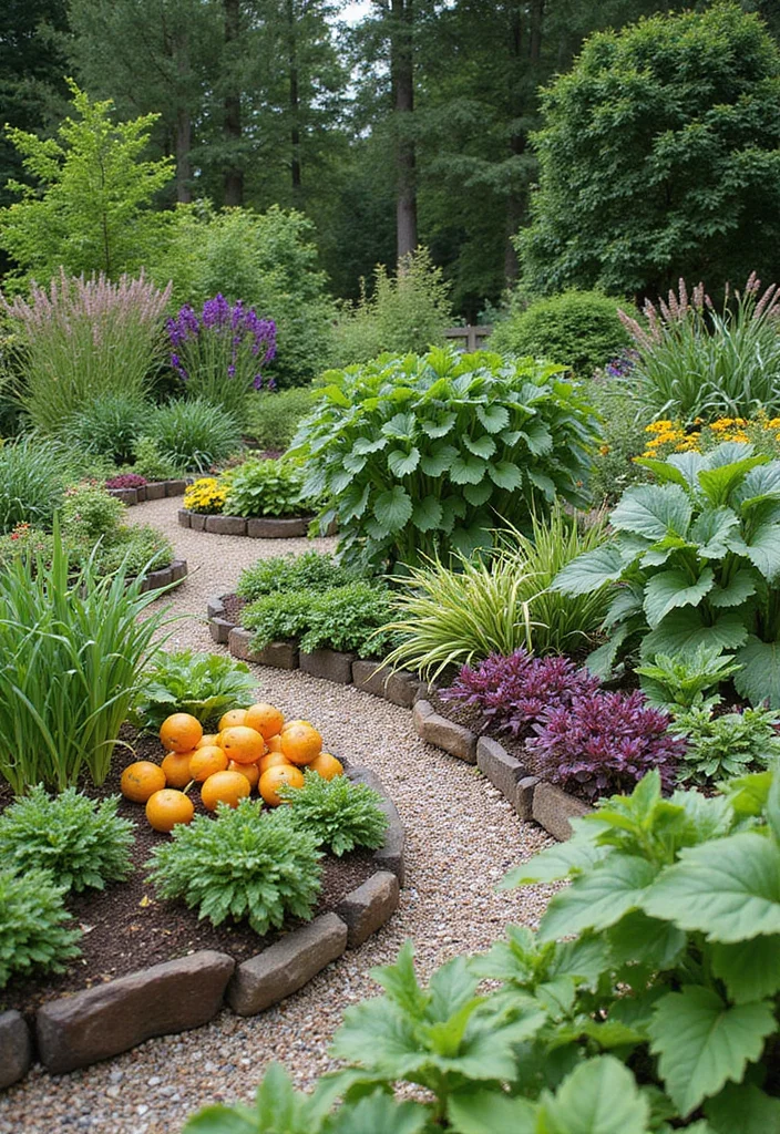In Ground Vegetable Garden Design: A Productive Guide with 18 Easy-Grow Layout Inspirations - 9. Edible Landscaping