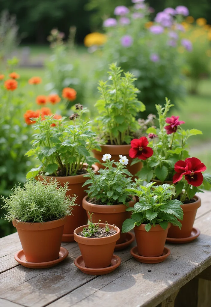 Mediterranean Garden Design Tuscan Style: A Warm Guide with 20 Old-World Charm Inspirations - 1. Terracotta Pots and Planters