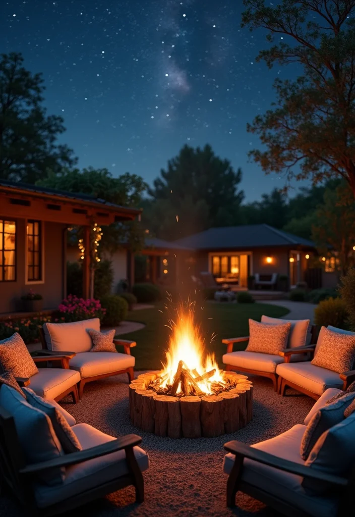 Mediterranean Garden Design Tuscan Style: A Warm Guide with 20 Old-World Charm Inspirations - 11. Cozy Fire Pits