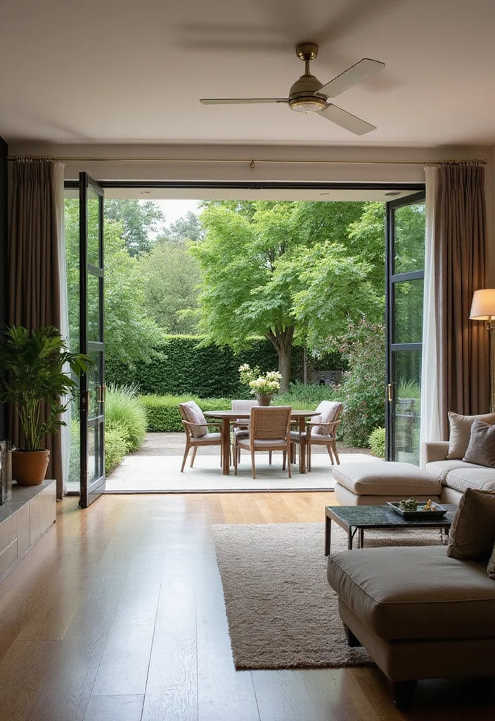 Modern Garden Design Landscaping Ideas: A Sleek Guide with 20 Contemporary Inspirations - 7. Indoor-Outdoor Flow