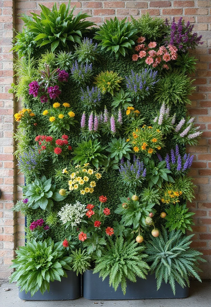 Modern Garden Design Luxury Backyards: A High-End Guide with 19 Elegant Outdoor Inspirations - 2. Vertical Gardens: Adding Depth to Your Space