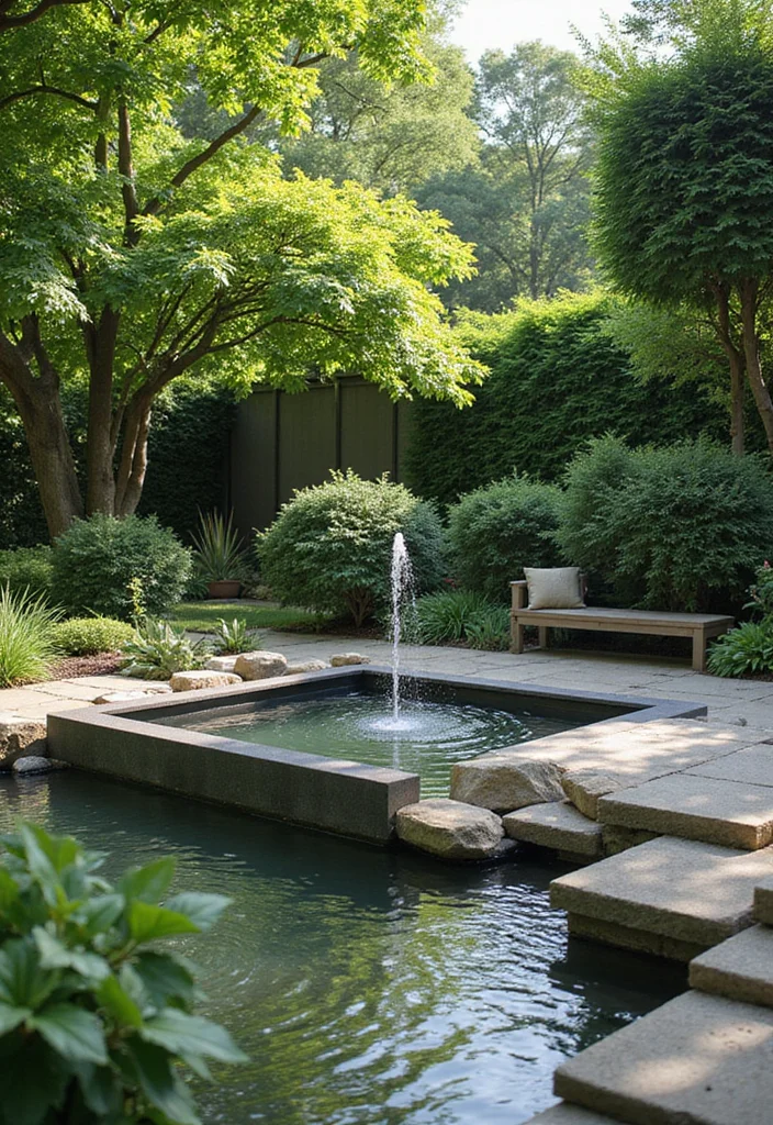 Modern Garden Design Luxury Backyards: A High-End Guide with 19 Elegant Outdoor Inspirations - 5. Water Features: The Luxury Element