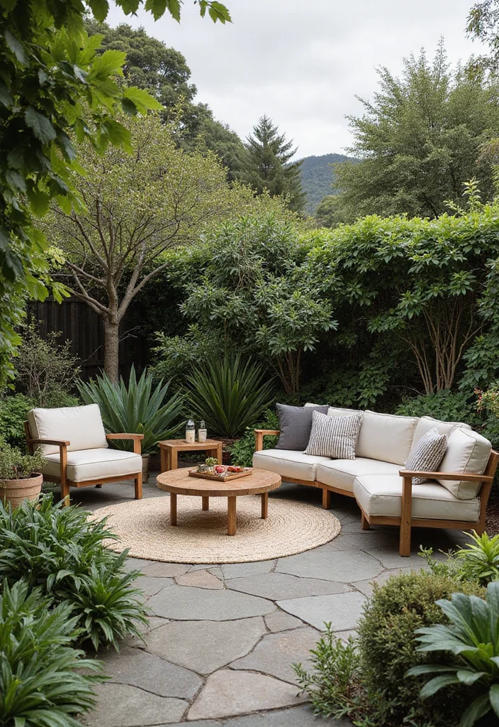 NZ Native Garden Landscape Design: An Expert Guide with 20 Naturally-Inspired Visual Concepts - 10. Outdoor Living Spaces: Merge Nature and Comfort