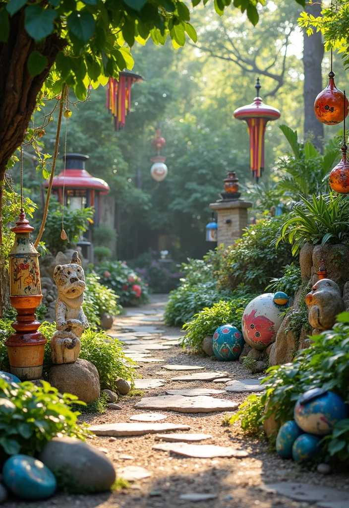 New Build Garden Ideas: A Fresh Guide with 18 Modern Outdoor Inspirations - 13. Garden Art and Decor