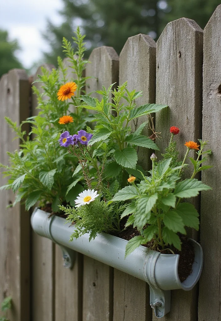 Outdoor Design Garden Ideas: A Versatile Guide with 18 Refreshing Outdoor Inspirations - 10. Gutter Gardens