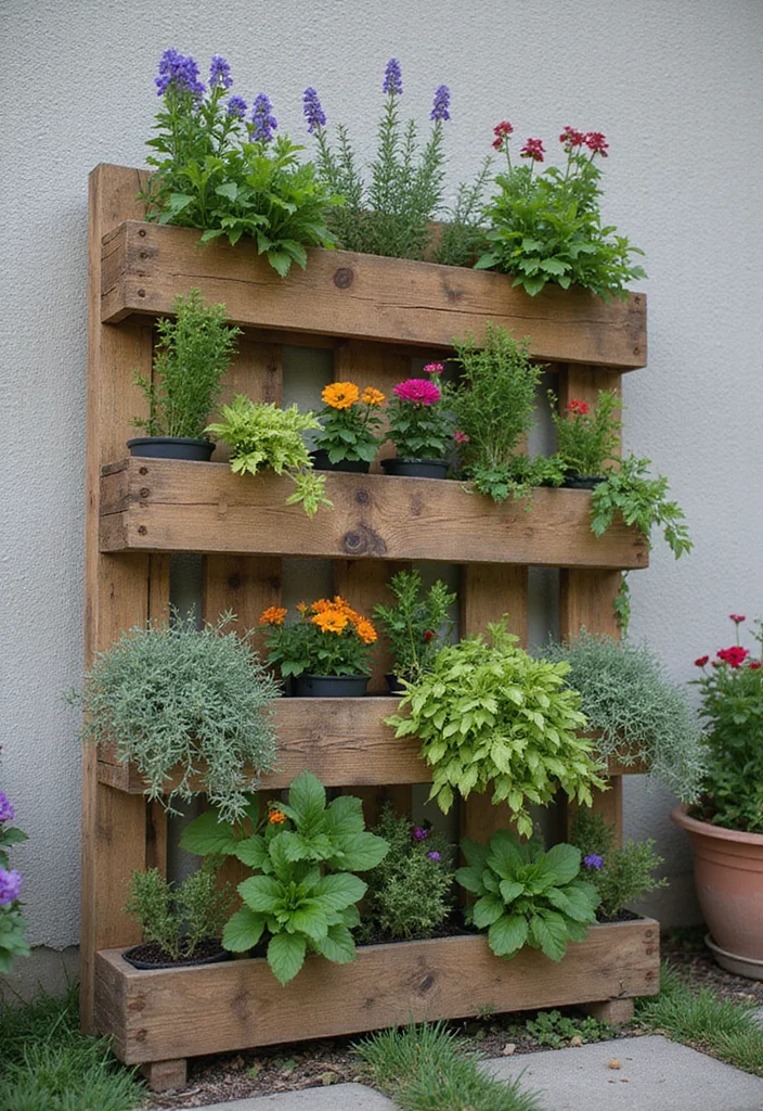 Outdoor Design Garden Ideas: A Versatile Guide with 18 Refreshing Outdoor Inspirations - 11. Pallet Gardens