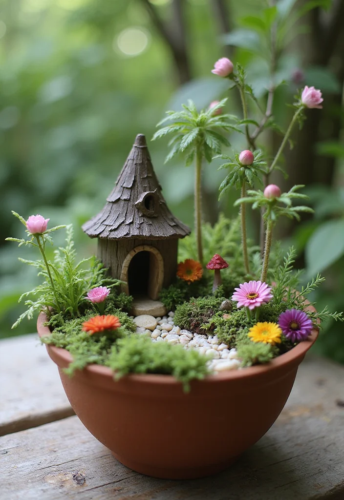 Outdoor Design Garden Ideas: A Versatile Guide with 18 Refreshing Outdoor Inspirations - 15. Fairy Gardens in Small Spaces