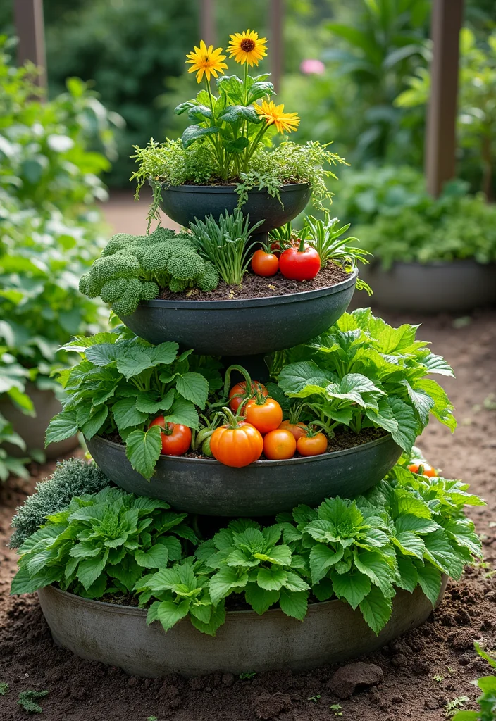 Outdoor Design Garden Ideas: A Versatile Guide with 18 Refreshing Outdoor Inspirations - 5. Tiered Garden Beds