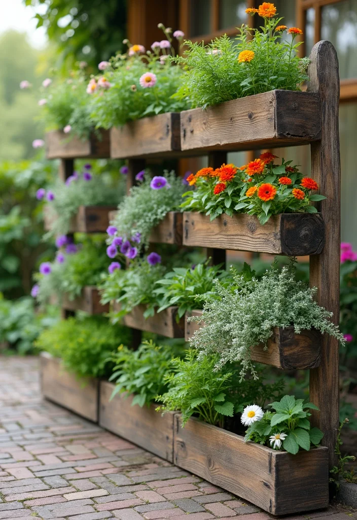 Outdoor Design Garden Ideas: A Versatile Guide with 18 Refreshing Outdoor Inspirations - 6. DIY Vertical Planter Boxes