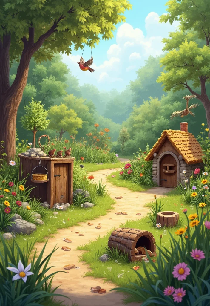 Over the Garden Wall: A Themed Guide with 17 Enchanting Story-Inspired Concepts - 4. The Woodland Creature Habitat