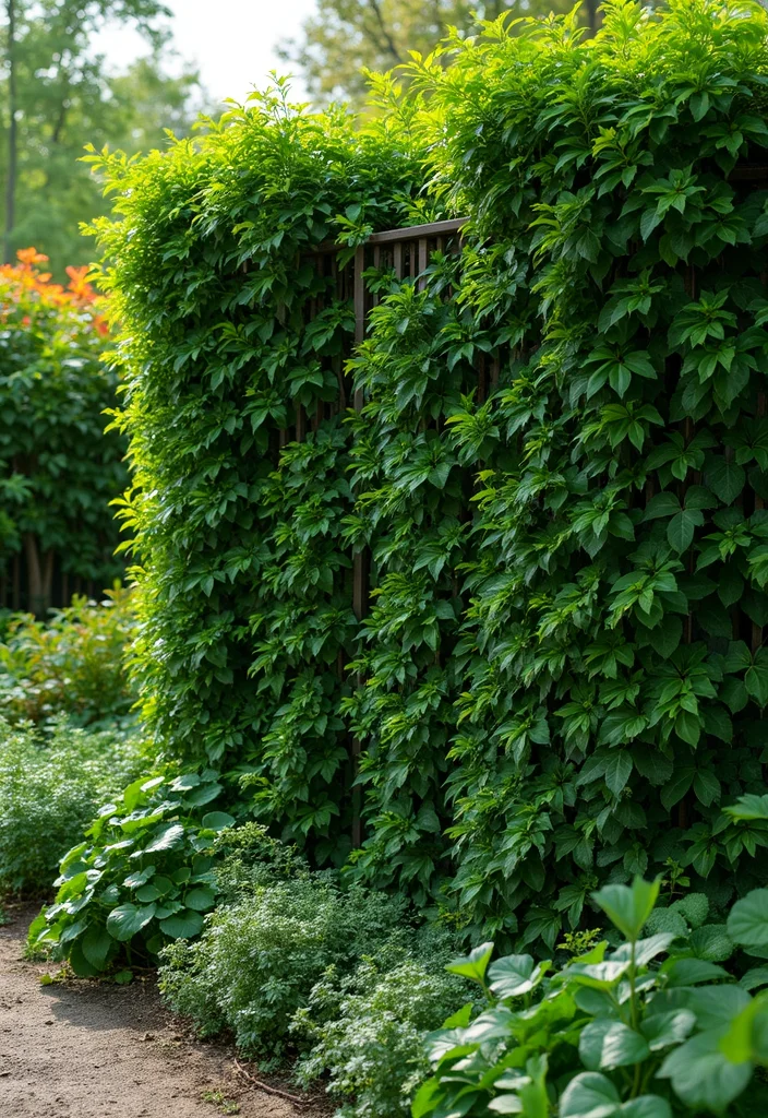 Plant Decor Outdoor Garden Ideas: A Fresh Guide with 18 Nature-Driven Styling Inspirations - 13. Living Fences for Privacy