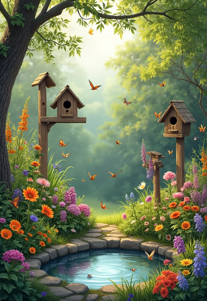 Plant Decor Outdoor Garden Ideas: A Fresh Guide with 18 Nature-Driven Styling Inspirations - 17. Wildlife-Friendly Gardens