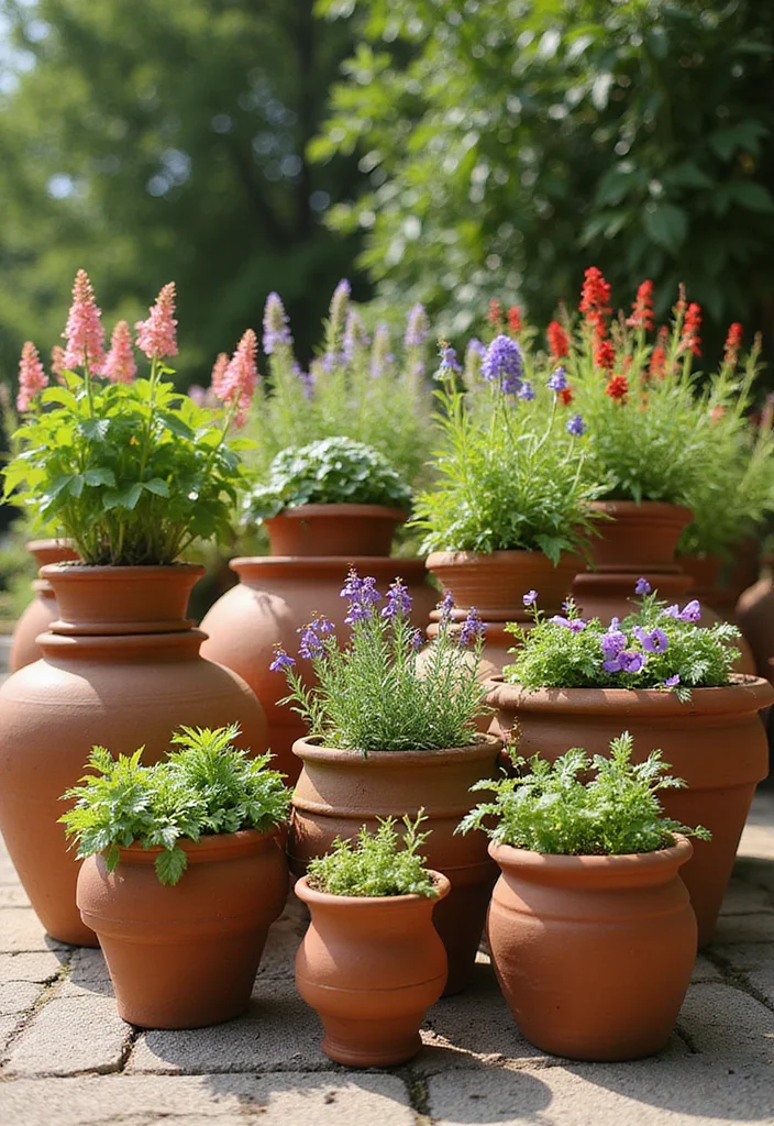 Plant Decor Outdoor Garden Ideas: A Fresh Guide with 18 Nature-Driven Styling Inspirations - 7. Terracotta Wonders: Timeless Appeal