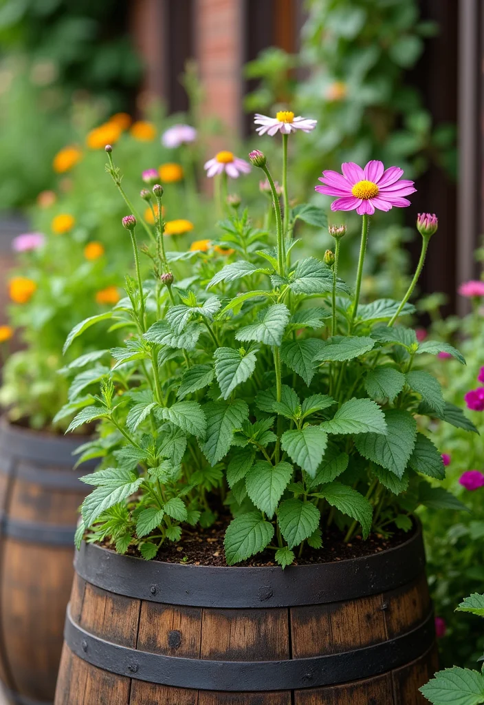Raised Garden Beds DIY: A Hands-On Guide with 20 Creative Build Inspirations - 13. Wine Barrel Gardens