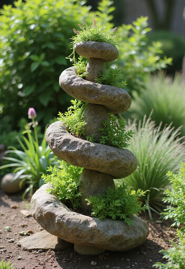 Raised Garden Beds DIY: A Hands-On Guide with 20 Creative Build Inspirations - 18. Herb Spiral