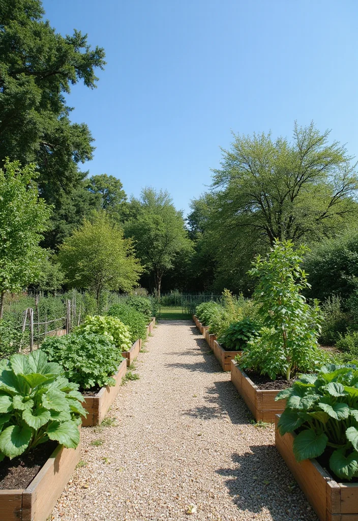 Raised Vegetable Garden Design Layout: A Step-by-Step Guide with 17 Functional Layout Inspirations - 5. Raised Bed with pathways