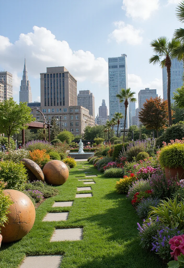 Roof Garden Design Rooftop Terrace: A Stylish Guide with 18 Elevated Outdoor Inspirations - 11. Artistic Touches
