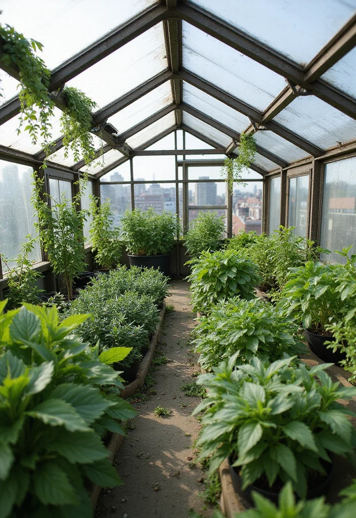 Roof Garden Design Rooftop Terrace: A Stylish Guide with 18 Elevated Outdoor Inspirations - 14. Rooftop Greenhouses