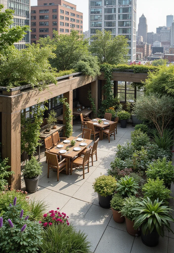 Roof Garden Design Rooftop Terrace: A Stylish Guide with 18 Elevated Outdoor Inspirations - 15. Multi-Functional Spaces