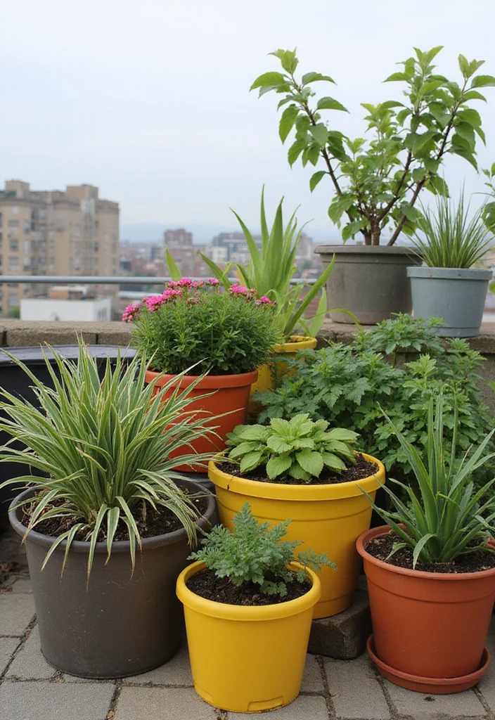 Roof Garden Design Rooftop Terrace: A Stylish Guide with 18 Elevated Outdoor Inspirations - 6. Container Gardening