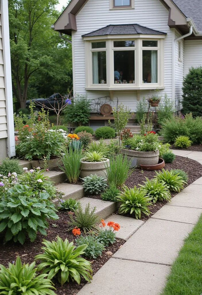 Small Front Garden Ideas: A Compact Guide with 18 Charming Curbside Inspirations - 17. Unique DIY Projects