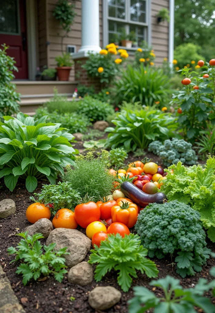 Small Front Garden Ideas: A Compact Guide with 18 Charming Curbside Inspirations - 5. Edible Landscaping