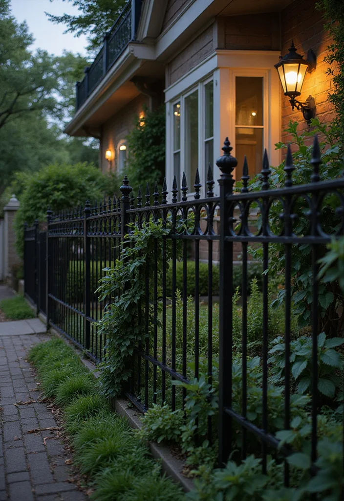Small Front Garden Ideas UK: A Practical Guide with 18 Inspiring Visual Touches for a Beautiful Entrance - 6. Use of Decorative Fencing