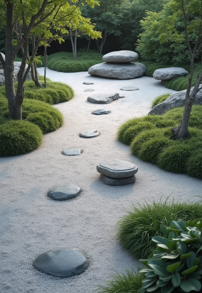 Small Front Garden Ideas UK: A Practical Guide with 18 Inspiring Visual Touches for a Beautiful Entrance - 8. Minimalist Zen Gardens