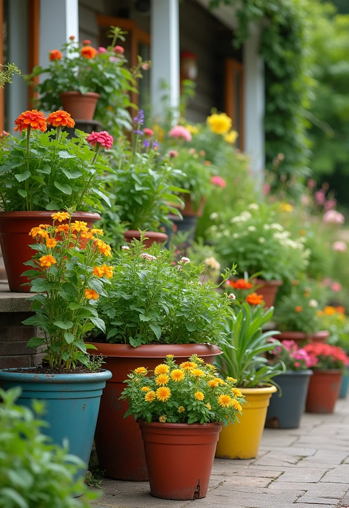 Small Garden Layout Ideas Design: A Compact Guide with 18 Well-Planned Layout Inspirations - 2. Container Gardening Layouts