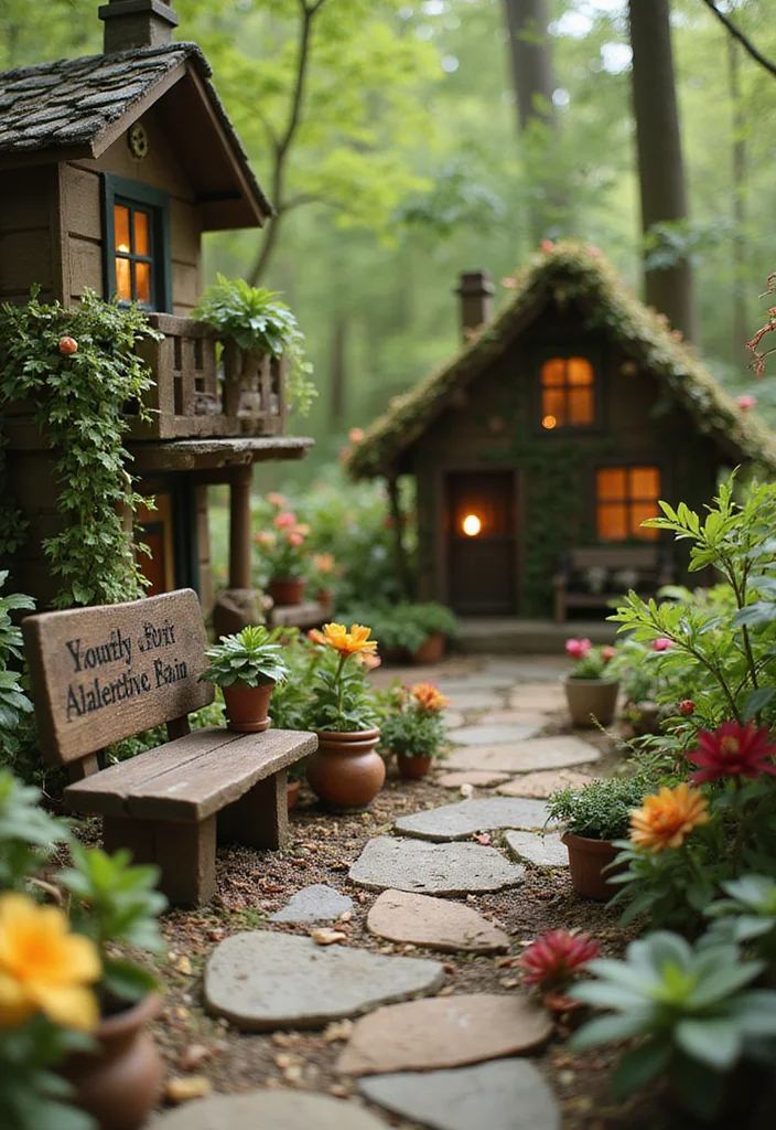 Small Garden Plans Layout Design: A Practical Guide with 18 Well-Organized Inspirations - 17. Fairy Gardens: Whimsical Miniatures