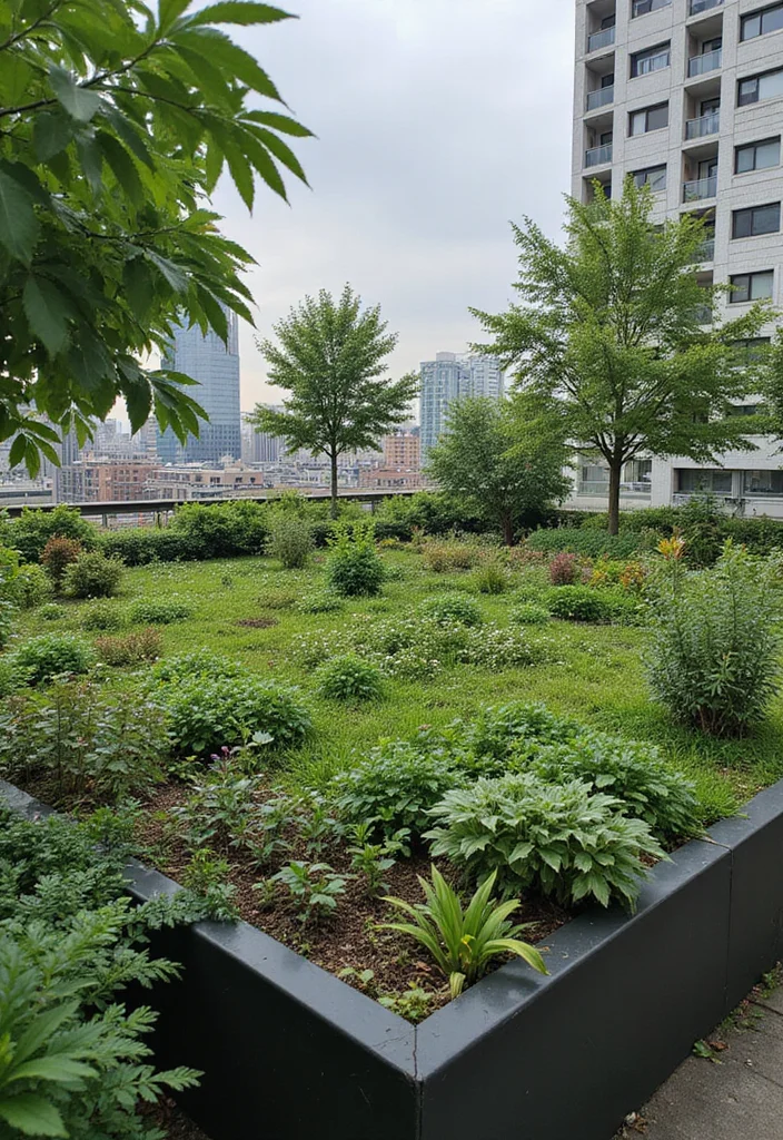 Small Garden Plans Layout Design: A Practical Guide with 18 Well-Organized Inspirations - 8. Green Roofs: Nature Above You