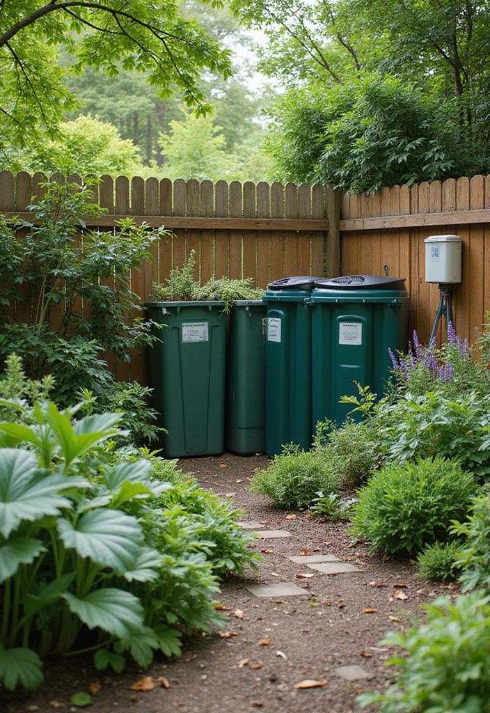 Square Garden Design Layout Landscaping: A Structured Guide with 19 Balanced Layout Inspirations - 14. Sustainable Gardening Techniques