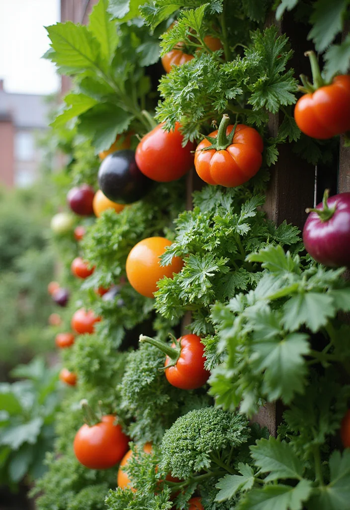 Square Garden Design Layout Landscaping: A Structured Guide with 19 Balanced Layout Inspirations - 8. Vertical Vegetable Garden