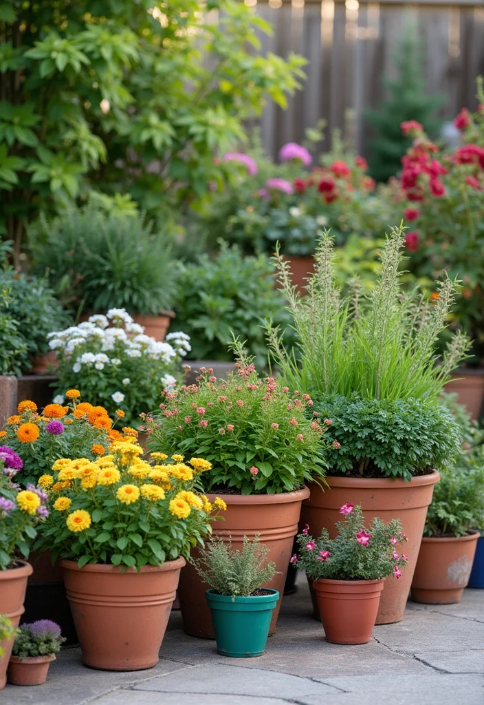 Texas Garden Ideas Landscape Design: A Bold Guide with 17 Southern-Style Inspirations - 4. Container Gardening for Versatile Spaces