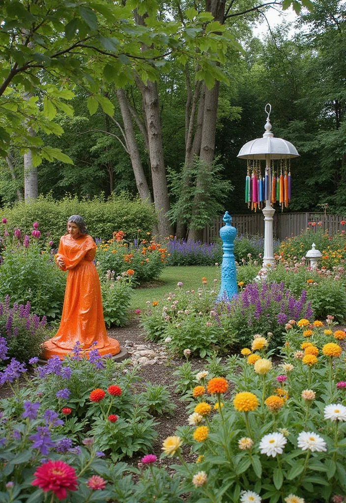 Texas Garden Ideas Landscape Design: A Bold Guide with 17 Southern-Style Inspirations - 5. Enhance with Outdoor Art