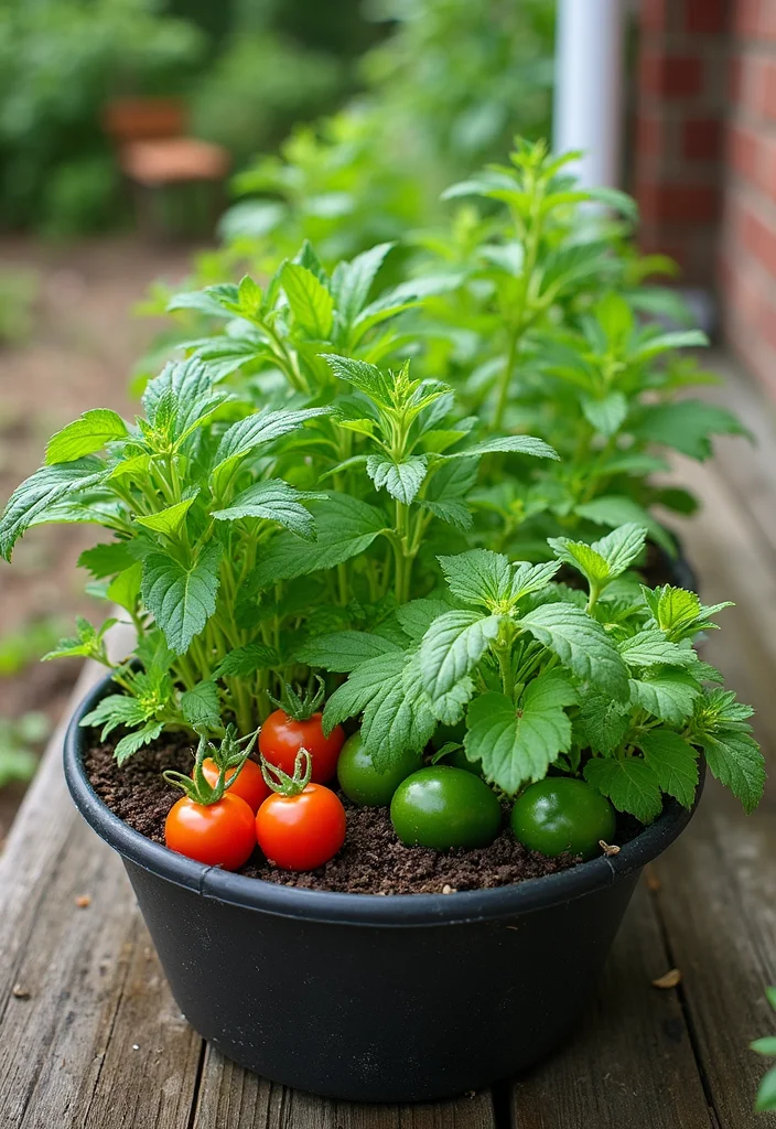 Tropical Garden Design Small Spaces: A Lush Guide with 20 Island-Inspired Visual Concepts - 17. Companion Planting in Containers