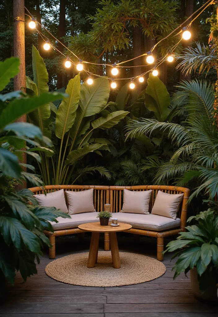 Tropical Garden Design Small Spaces: A Lush Guide with 20 Island-Inspired Visual Concepts - 7. Cozy Nooks with Seating