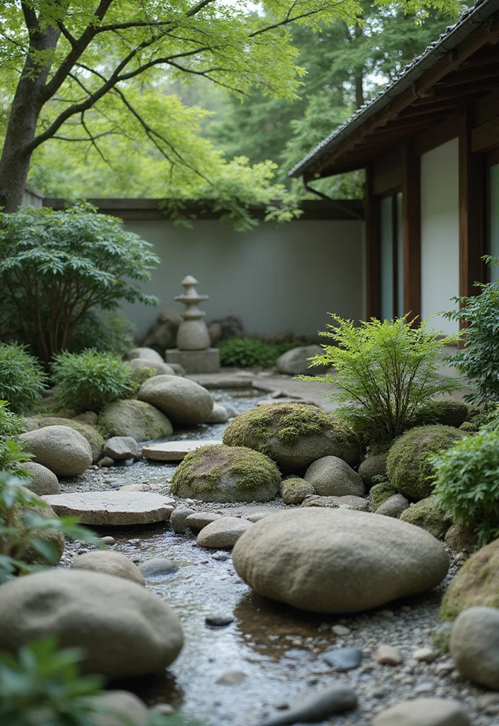 Zen Garden Design Meditation Space: A Calm Guide with 20 Serenity-Focused Inspirations - 15. Incorporating Art into Zen Spaces