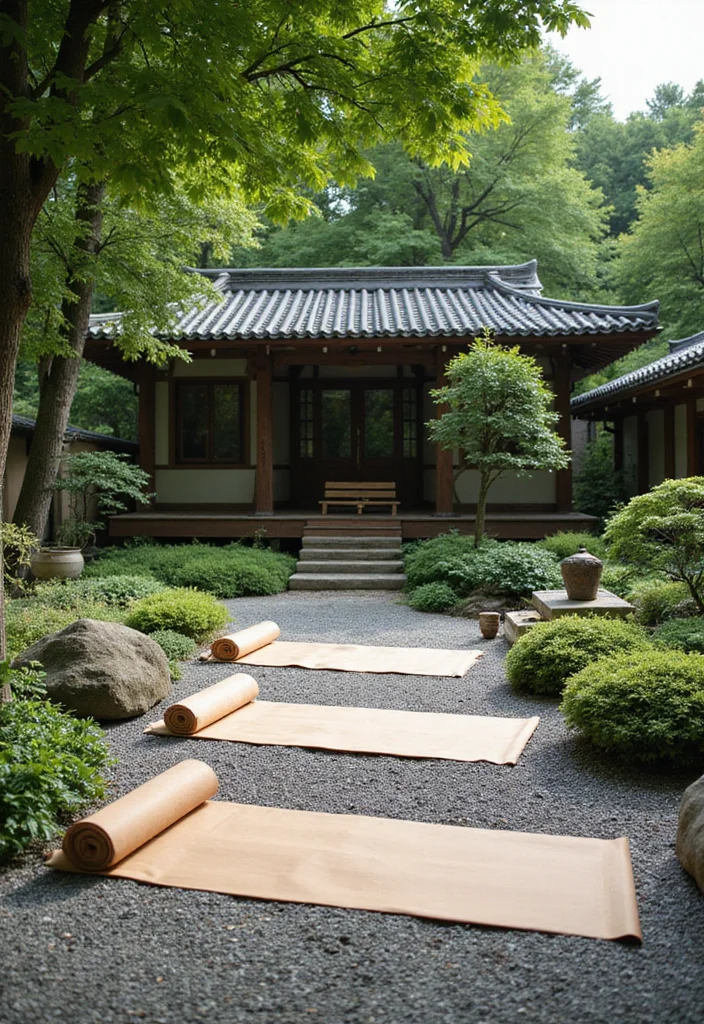 Zen Garden Design Meditation Space: A Calm Guide with 20 Serenity-Focused Inspirations - 19. Outdoor Meditation Mats